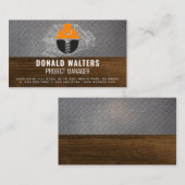 Constructie Logo | Bouwtekeningen | Staal | Hout Visitekaartje (Voorkant / Achterkant)