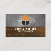 Constructie Logo | Bouwtekeningen | Staal | Hout Visitekaartje (Voorkant)