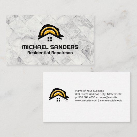 Constructie Logo | Hardwaretools | Handyman Visitekaartje (Voorkant / Achterkant)