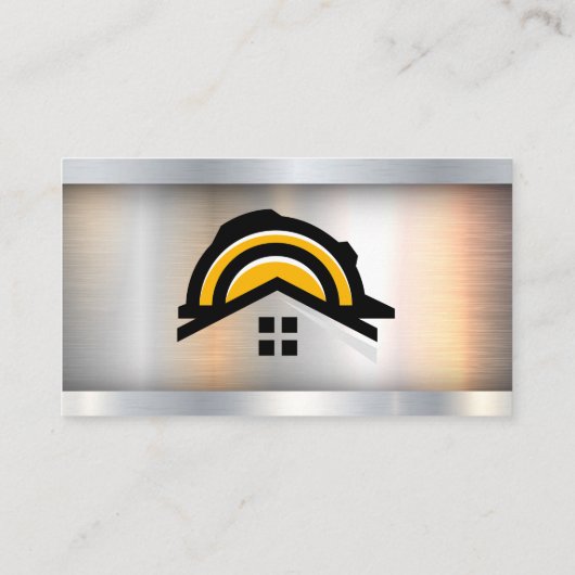 Constructie Logo | Metaalstaal Visitekaartje (Achterkant)