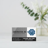 Constructie Logo | Vastgoedontwikkelaar Zakelijk C Visitekaartje (Staand voorkant)