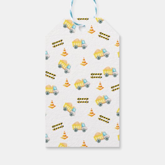 Constructie met Baby shower Cadeaulabel (Achterkant)