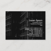 Constructie met hoog contrast visitekaartje (Achterkant)