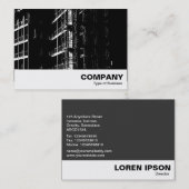 Constructie met hoog contrast visitekaartje (Voorkant / Achterkant)