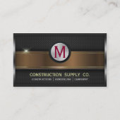 Constructie met metalen omhuld monogram Golden Str Visitekaartje (Voorkant)