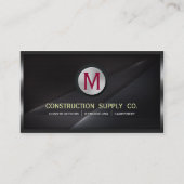 Constructie Metaal Geframeerd Monogram Zwart Metaa Visitekaartje (Voorkant)
