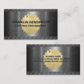 Constructie | Metaal | Hout Visitekaartje (Voorkant / Achterkant)