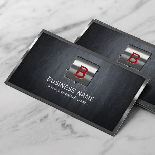 Constructie Metaal ingelijst Modern Monogram Visitekaartje