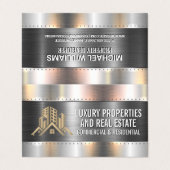 Constructie Metaal Klinknagels | Eigenschappen Log Visitekaartje (Buitenkant ongevouwen)