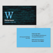 Constructie Metselstenen Visitekaartje (Voorkant / Achterkant)