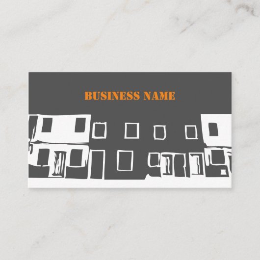 Constructie - Minimalistisch - Business Card-sjabl Visitekaartje (Voorkant)