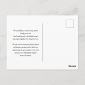 Constructie overeenkomende toolset | Minimale dank Briefkaart (Achterkant)