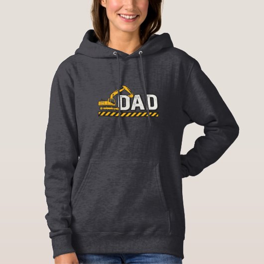 Constructie papa graafmachine vintage shirt ontwer (Voorkant)