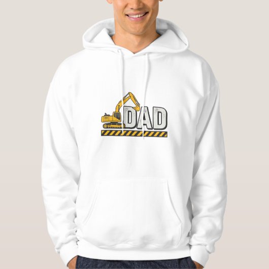 Constructie papa graafmachine vintage shirt ontwer (Voorkant)