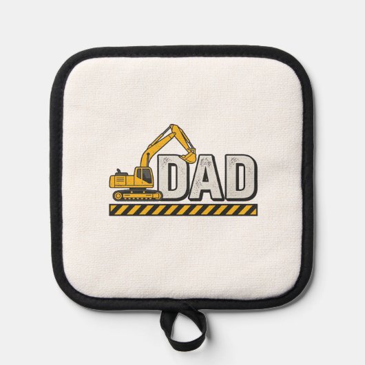 Constructie papa graafmachine vintage shirt ontwer pannenlap (Voorkant)