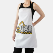Constructie papa graafmachine vintage shirt ontwer schort (Insitu)