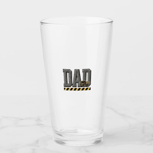 Constructie papa vintage gravure T-shirt ontwerp_ Glas (Voorkant)