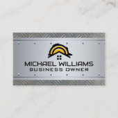 Constructie Pet | Onroerend goed | Metaalstaal Visitekaartje (Voorkant)