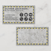 Constructie pictogrammen | Beton en Staal Visitekaartje (Voorkant / Achterkant)