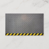 Constructie pictogrammen | Geroest metaal | Staal Visitekaartje (Achterkant)