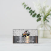 Constructie stortwagen voertuig | Metaal Beton Visitekaartje (Staand voorkant)