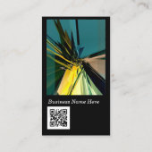 Constructie tijdelijk Abstract met QR-code Visitekaartje (Achterkant)