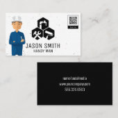 Constructie | Timmerman Diensten | QR Code Visitekaartje (Voorkant / Achterkant)