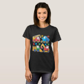Constructie Trucks Graafmachine Autisme Bewustzijn T-shirt (Voorkant volledig)