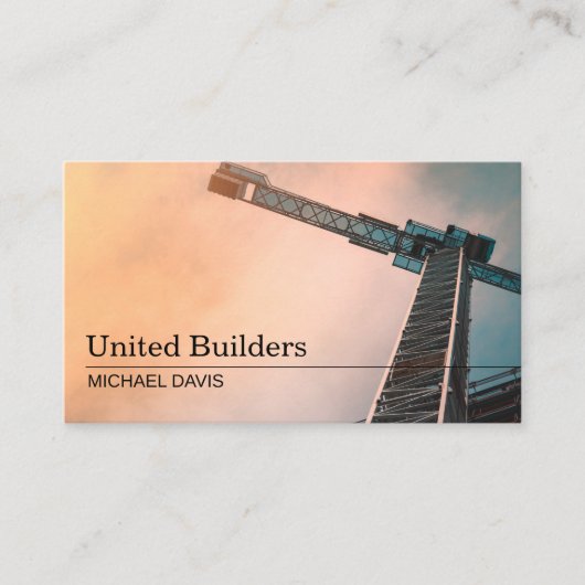 Constructie van de Manager van de Bouwer van de Al Visitekaartje (Voorkant)