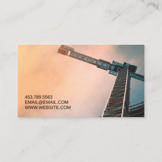 Constructie van de Manager van de Bouwer van de Al Visitekaartje (Achterkant)