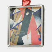 Constructie van de ruimtestroom, 1921 metalen ornament (Links)