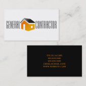 Constructie van General Contractor Builder Visitekaartje (Voorkant / Achterkant)