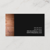 Constructie van General Contractor Builder Visitekaartje (Achterkant)