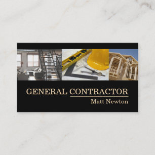 Constructie van General Contractor Builder Visitekaartje