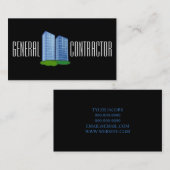 Constructie van General Contractor Builder Visitekaartje (Voorkant / Achterkant)