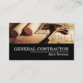 Constructie van General Contractor Builder Visitekaartje (Voorkant)