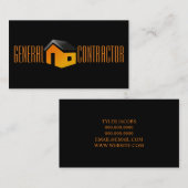 Constructie van General Contractor Builder Visitekaartje (Voorkant / Achterkant)