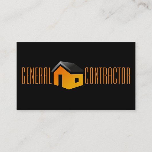 Constructie van General Contractor Builder Visitekaartje (Voorkant)