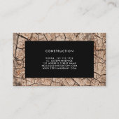 Constructie van landschuur- en schelpdieren visitekaartje (Achterkant)