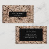 Constructie van landschuur- en schelpdieren visitekaartje (Voorkant / Achterkant)