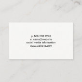 constructie van lierkraan | moersleutel visitekaartje (Achterkant)