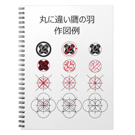 Constructie van Maru ni Chigai Taka no Ha Notitieboek (Voorkant)
