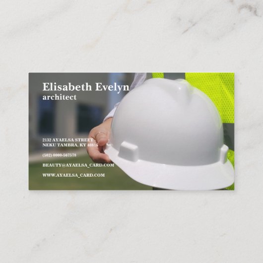 constructie van petten voor de veiligheid van hard visitekaartje (Achterkant)