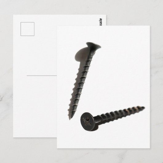 Constructie van Self Tapping Black Screw ontwerper Briefkaart (Voorkant / Achterkant)