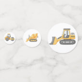 Constructie Verjaardag Tafelconfetti |Feestdecorat Confetti (Voorkanten)