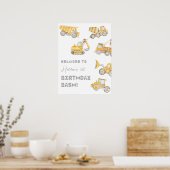 Constructie Verjaardag Welkom Poster (Keuken)