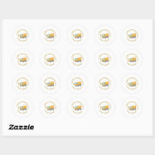 Constructie Verjaardagssticker | Verjaardagszone Ronde Sticker (Vel)