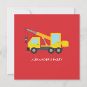 CONSTRUCTIE verjaardagsuitnodiging Aankondiging (Achterkant)