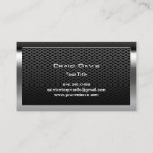 Constructie Verwijdering Aangepast Logo Metaal Visitekaartje (Achterkant)