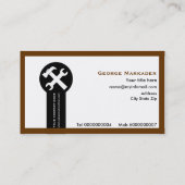 Constructie visitekaartjes bruin (Achterkant)